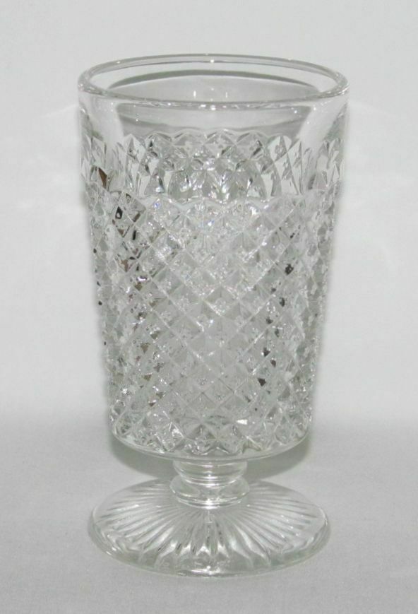 Westmoreland Glass Co. English Hobnail Crystal (round) Footed Juice Tumbler