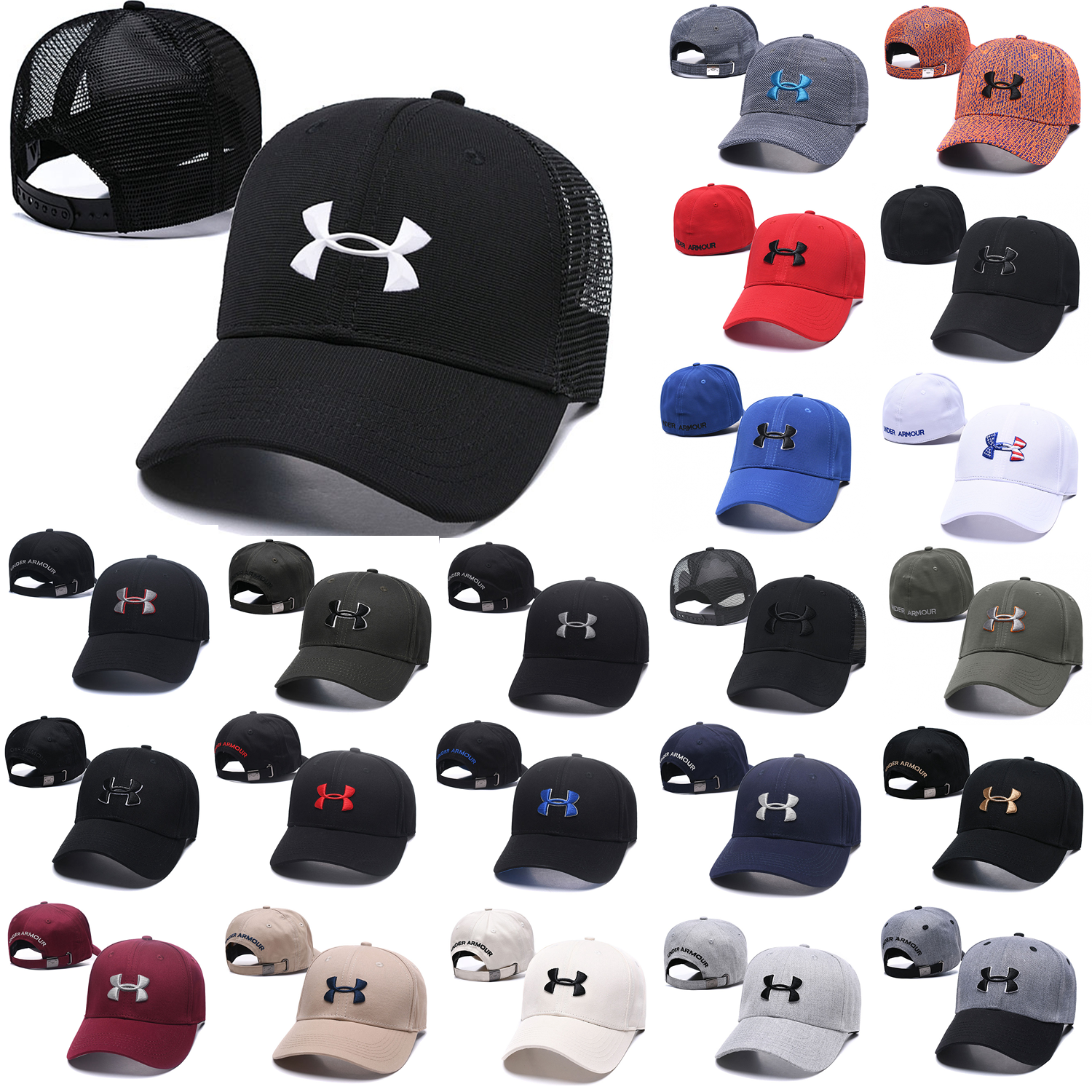 Mens Women Embroidered Ua Under Armour Baseball Cap Classic Sports Fit Golf Hat