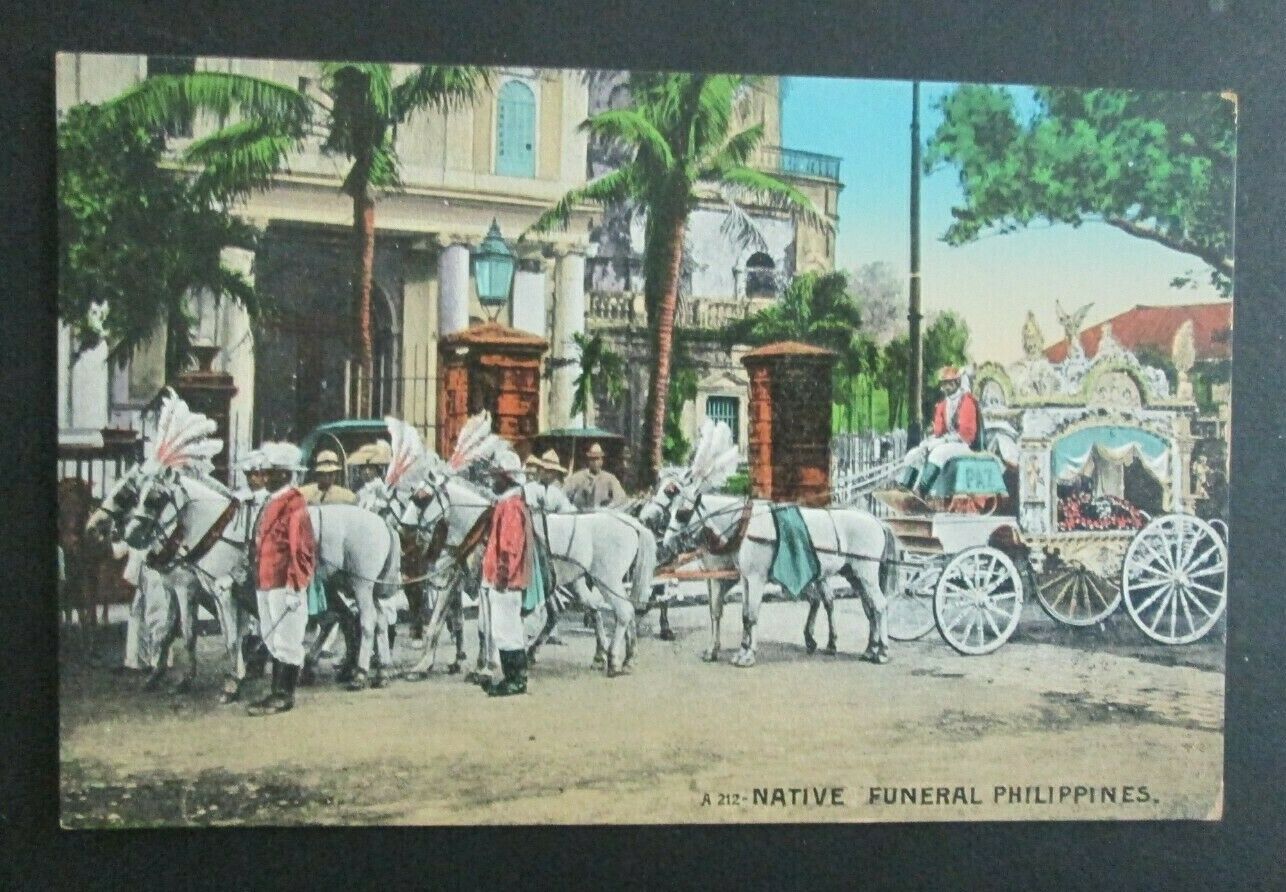 Native Funeral Philippines Island Pi Unposted Db Postcard