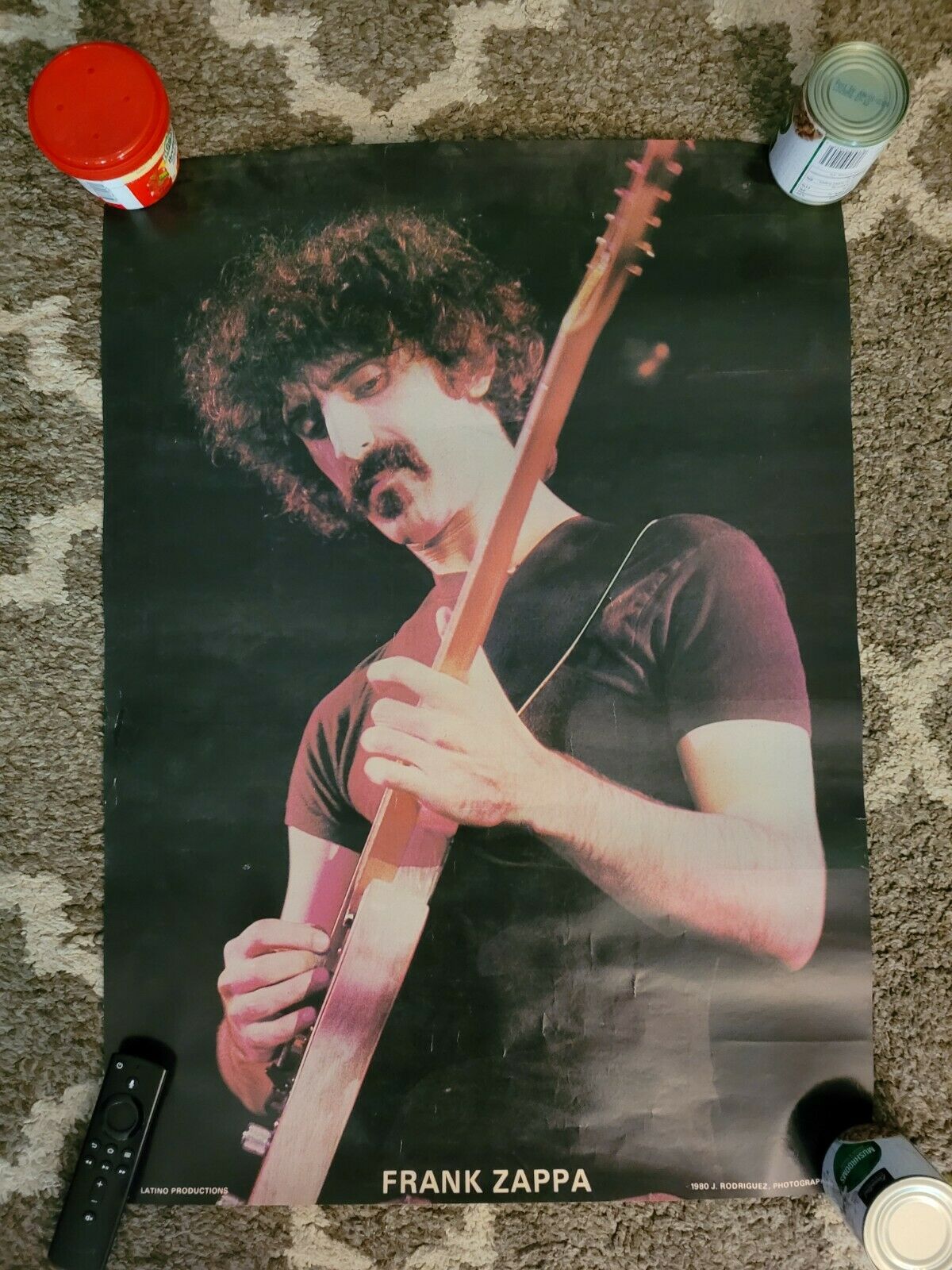 Frank Zappa Poster 20x28 Latino Productions 1980