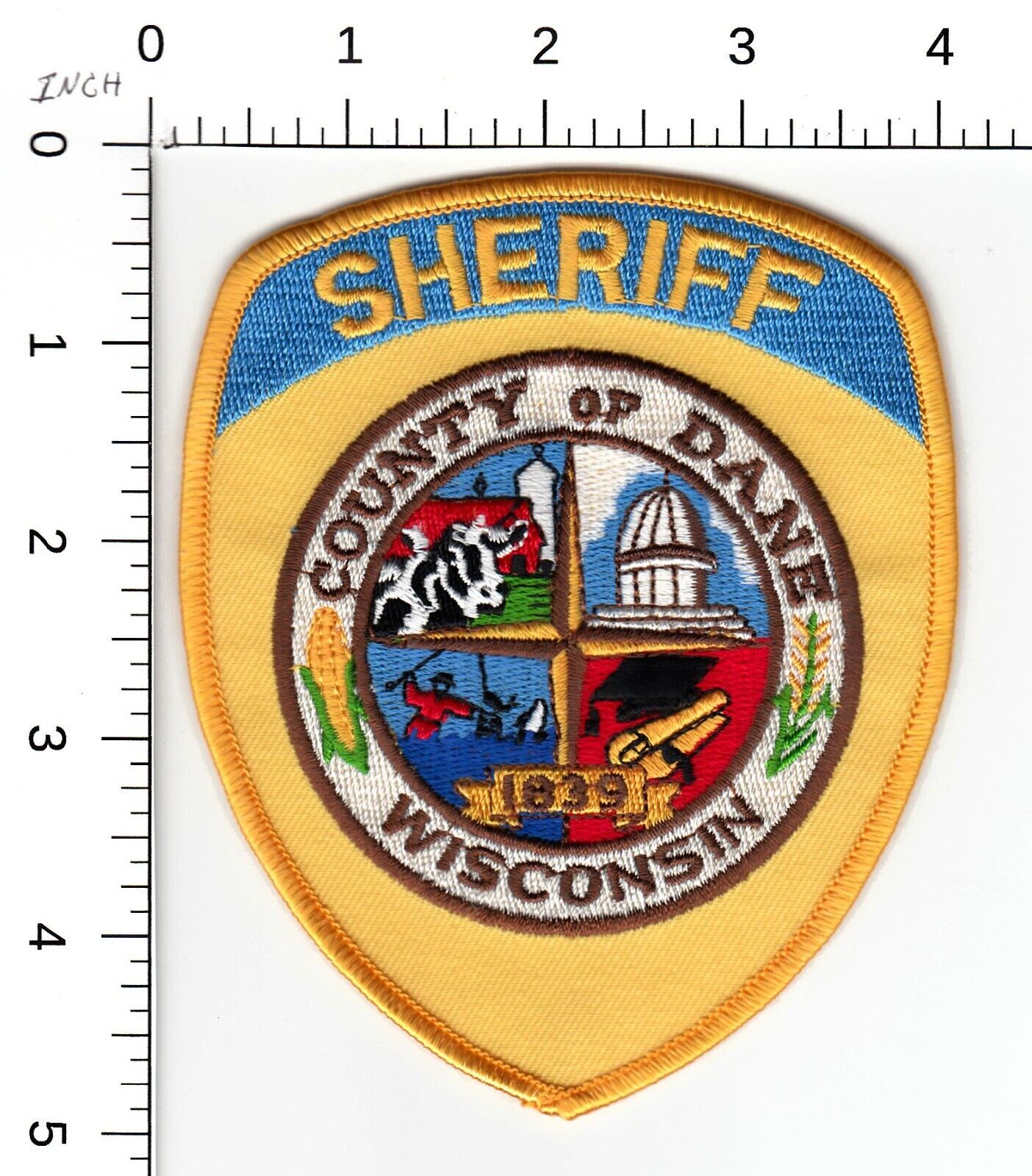 County Of Dane Wisconsin Sheriff Police Patch Wi