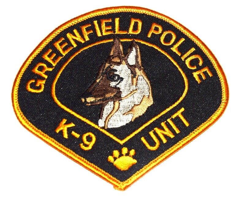 Greenfield – K-9 - Wisconsin Wi Sheriff Police Patch Canine Dog German Shepherd