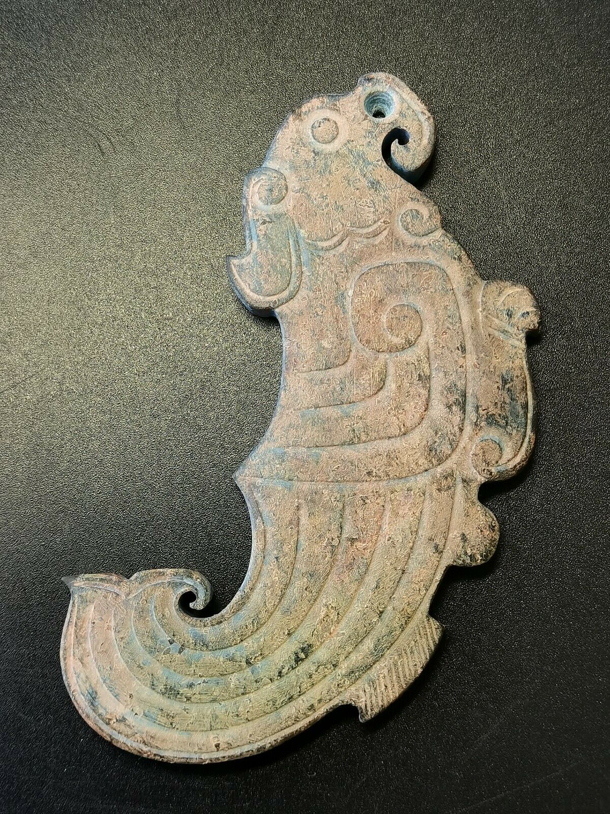 Chinese Jade Phoenix Figurine Amulet Jade Bird Parrot Statues Pendant