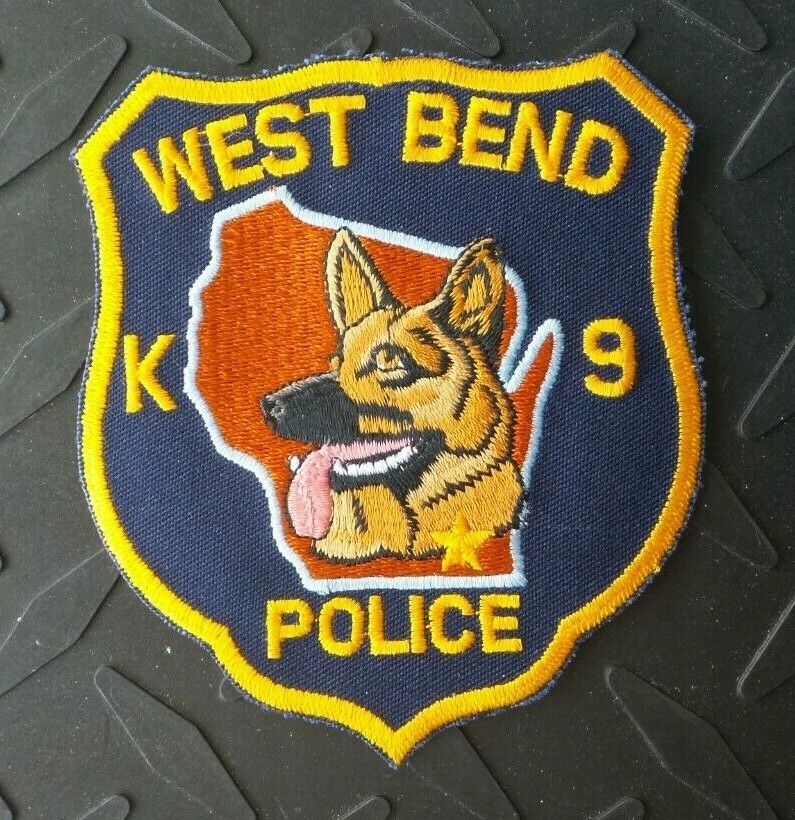 West Bend Wisconsin Police K9 Patch Unused