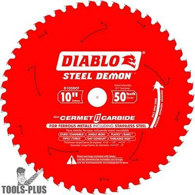 Diablo D1050cf 10" Steel Demon Cerment Ii Metal Cutting Blade New