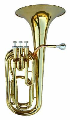 Brand New Brass B Flat  Baritone Horn W/case Free Shipping