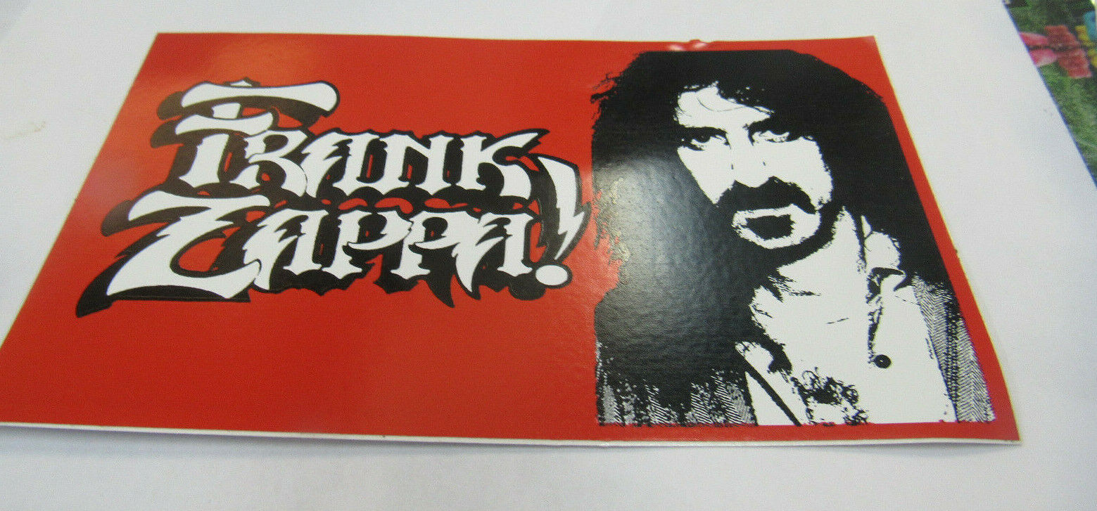 Frank Zappa Sticker Collectible Rare Vintage Early 2000's Metal Window Decal