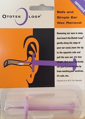 Ototek Loop Ear Wax Removal Device Purple Lavender Clean Cleaner Earwax Remover
