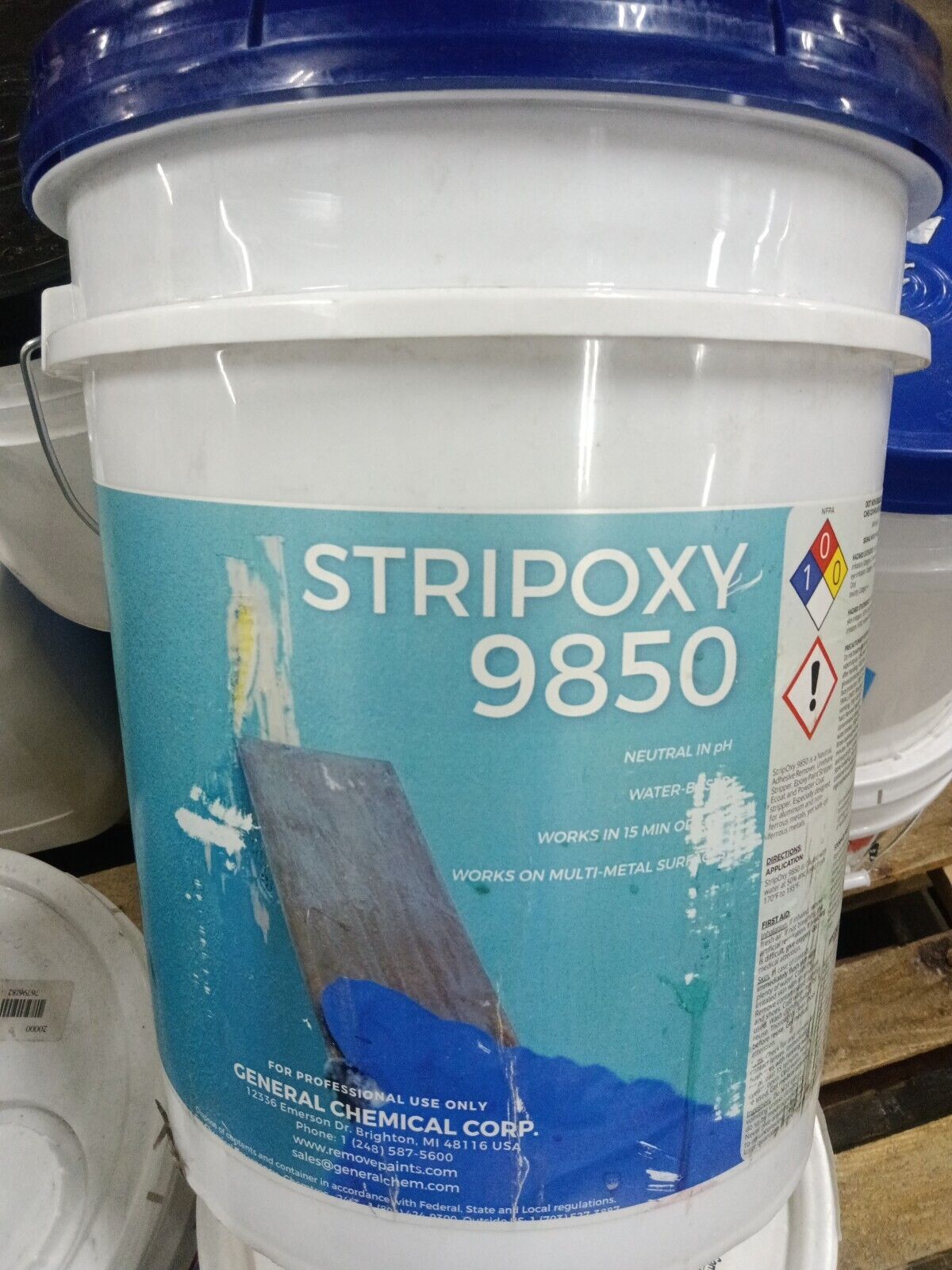 Stripoxy 9850,  Paint Stripper, 5 Gallon,.   138
