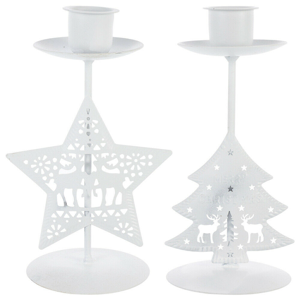 2pcs Candlestick Durable Practical Lovely Candle Stand Decor