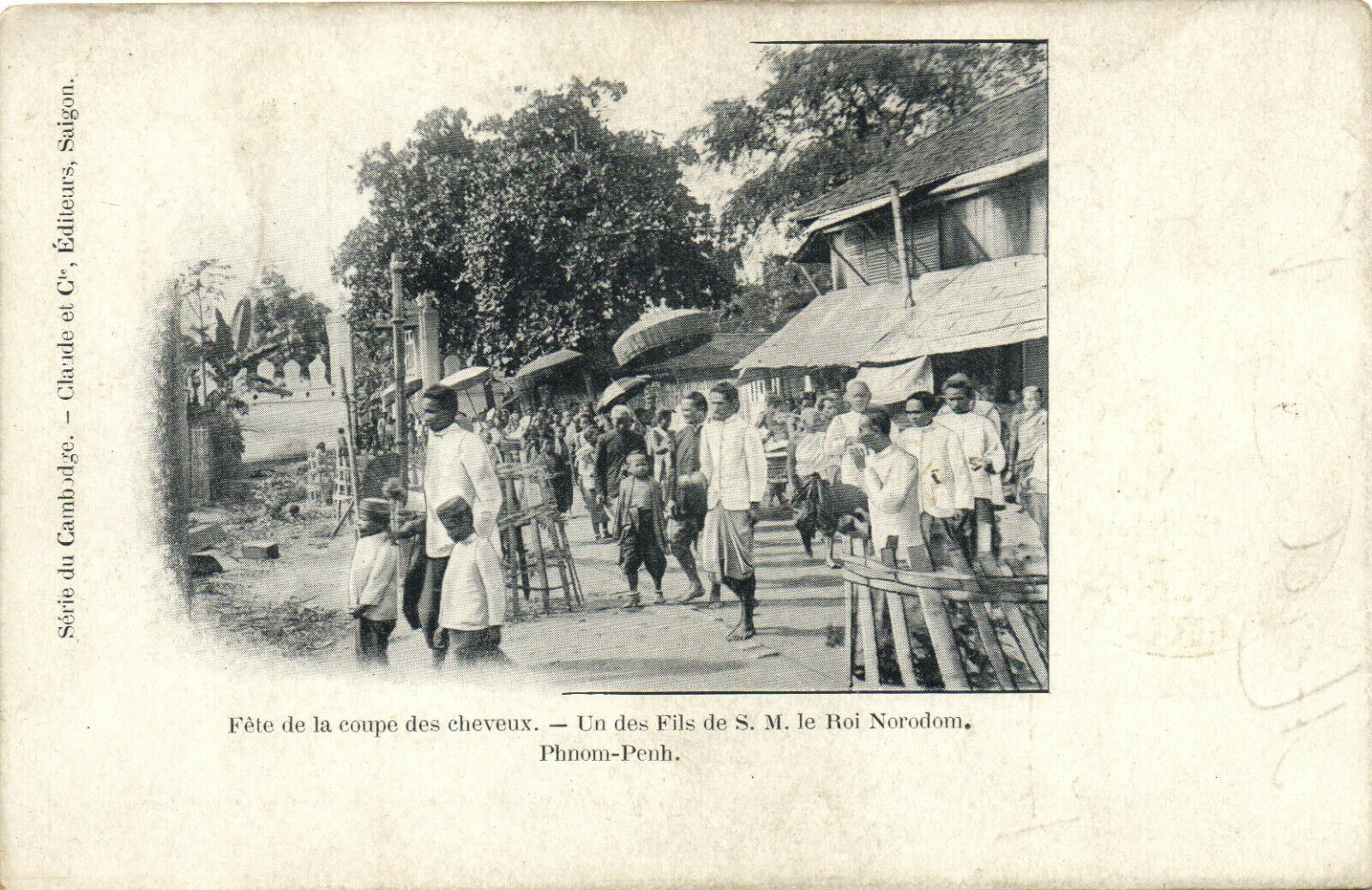Pc Vietnam, Indochina, Te De La Coupe Des Cheveux, Vintage Postcard (b28925)