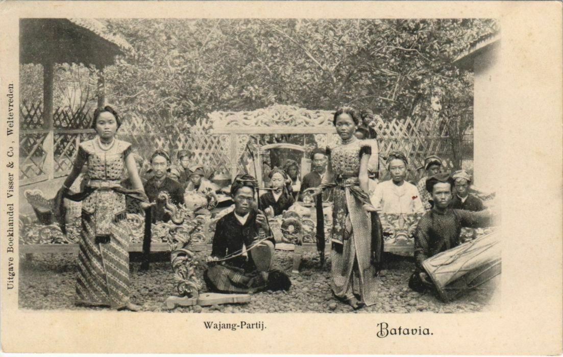 Pc Ethnic Types Batavia Wajang-partij Indonesia (a17920)
