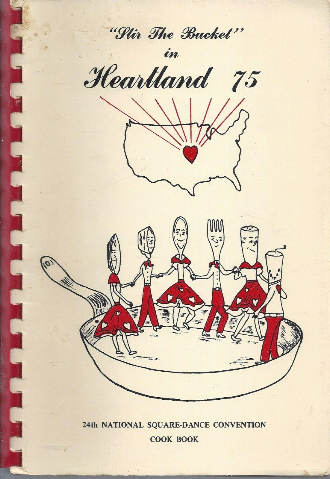 Kansas City Mo 1975 Heartland National Square Dance Convention Cook Book Recipes