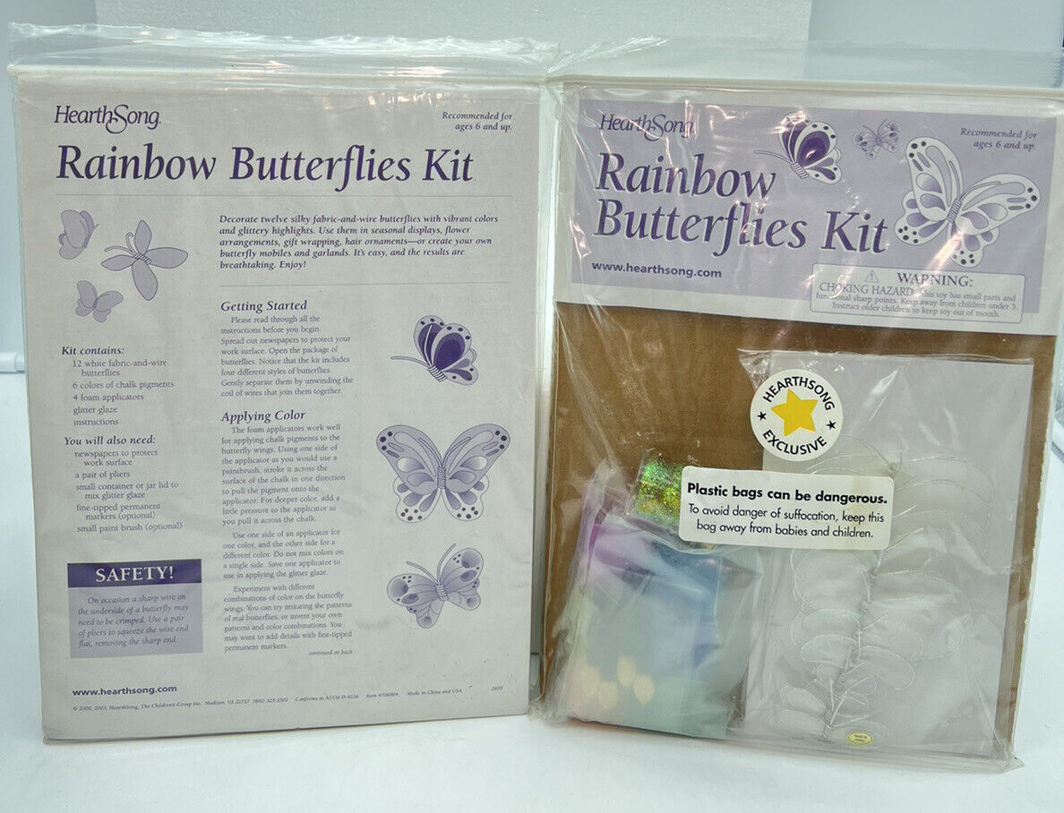 2 Hearth Song Rainbow Butterflies Kits