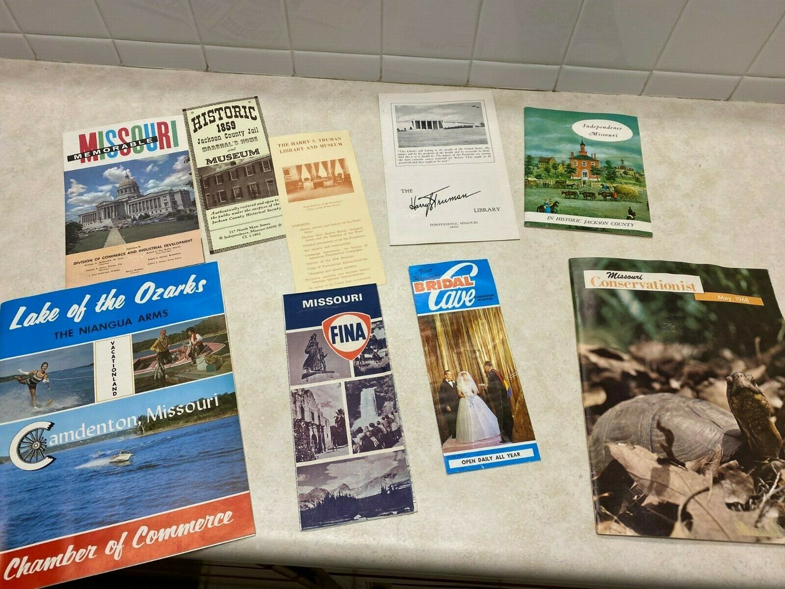 Lot Of 1960's Missouri Travel Brochures, Map, Etc.
