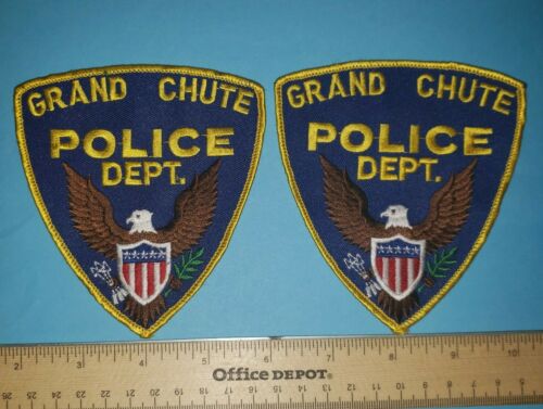 Older Grand Chute Wisconsin Police Patches - Cheesecloth