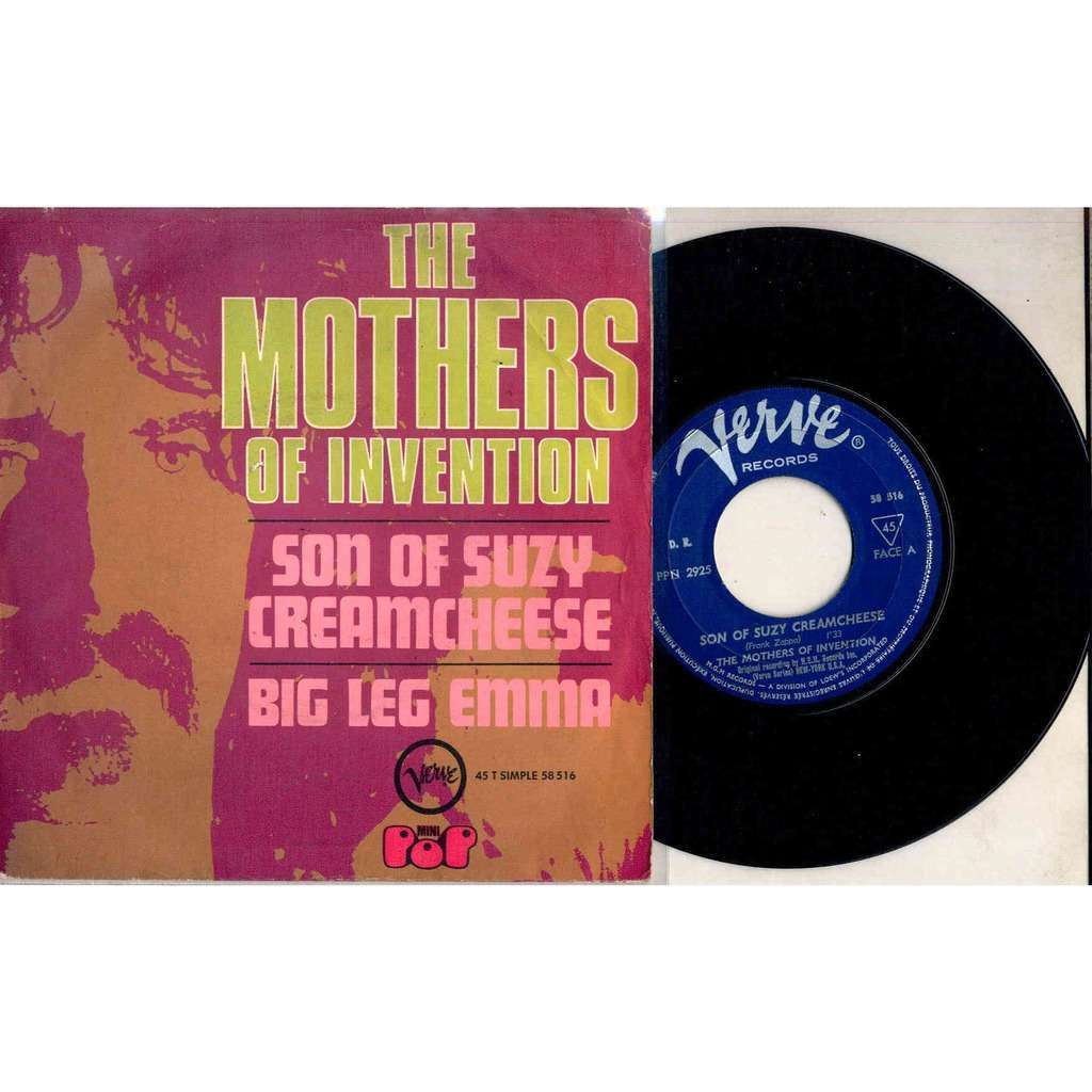 Zappa Mothers Of Invention Son Of Suzy Creamcheese French 1968 7" Unique Ps