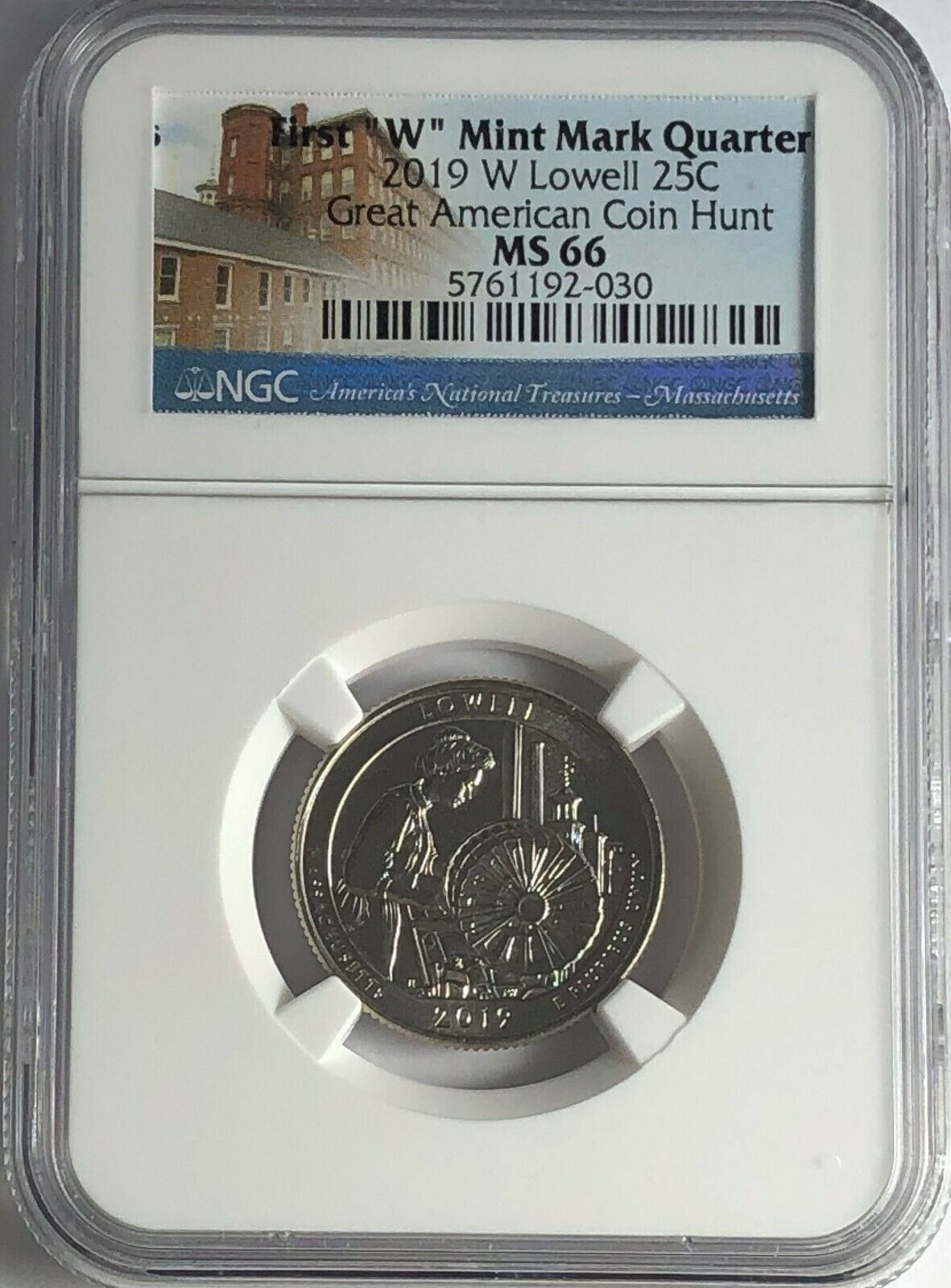 2019 W Ngc Ms66 Lowell National Park Quarter Great American Coin Hunt West Point