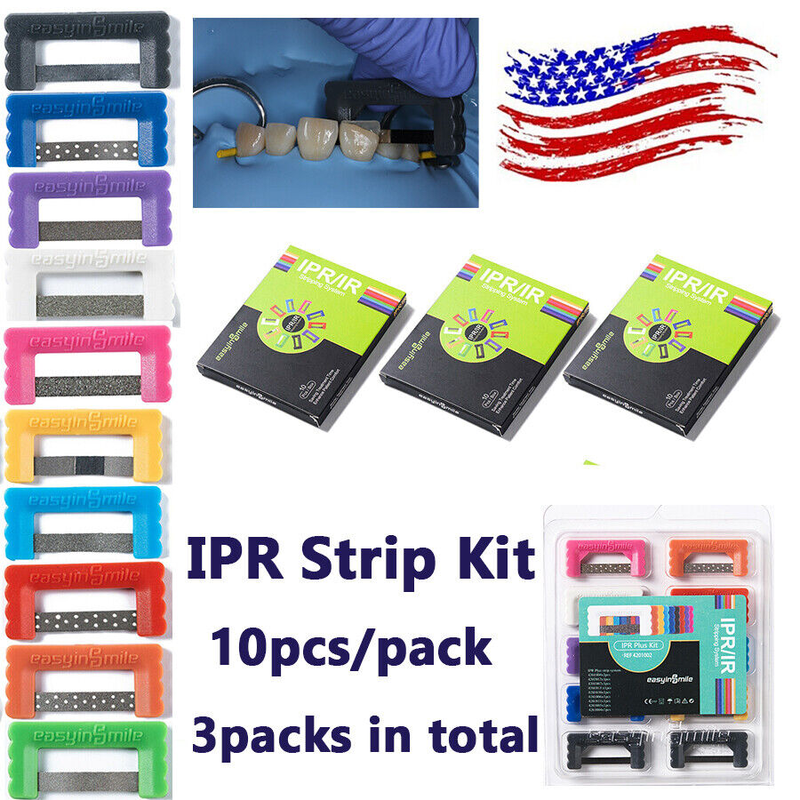 3pks Ortho Ipr Strips  Dental Interproximal Reduction Enamel Strip Kits Reusable