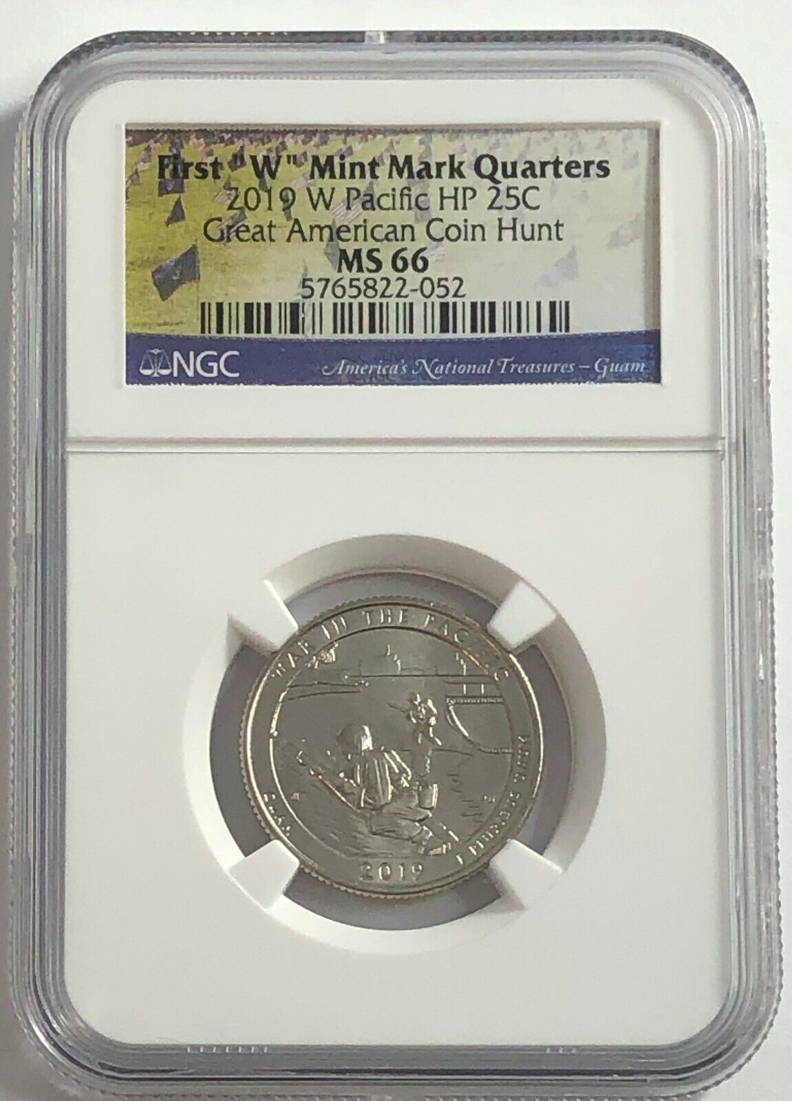 2019 W Ngc Ms66 Guam Quarter American Coin Hunt War In Pacific Hp 25c West Point