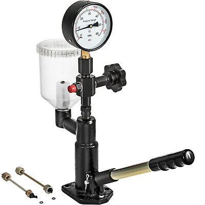 Diesel Injector Nozzle Tester Pressure Tester W/ Dual Scale Gauge 60mpa 8000psi