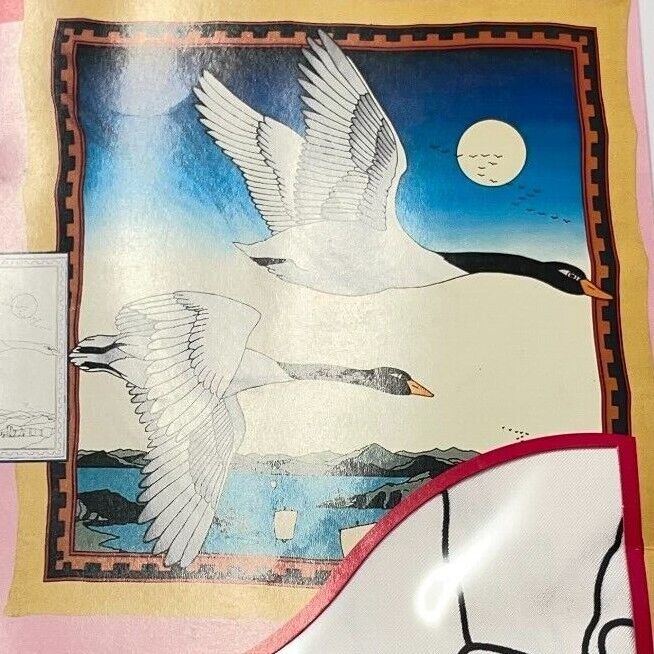 Arty's Gutta Collection Silk Scarf New In Package Swans Craft Diy